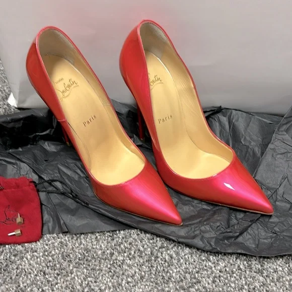 NWOT Christian Louboutin So Kate 120 Barbie Hot Fluor Metal Pink 39 EU Florida - Picture 1 of 8